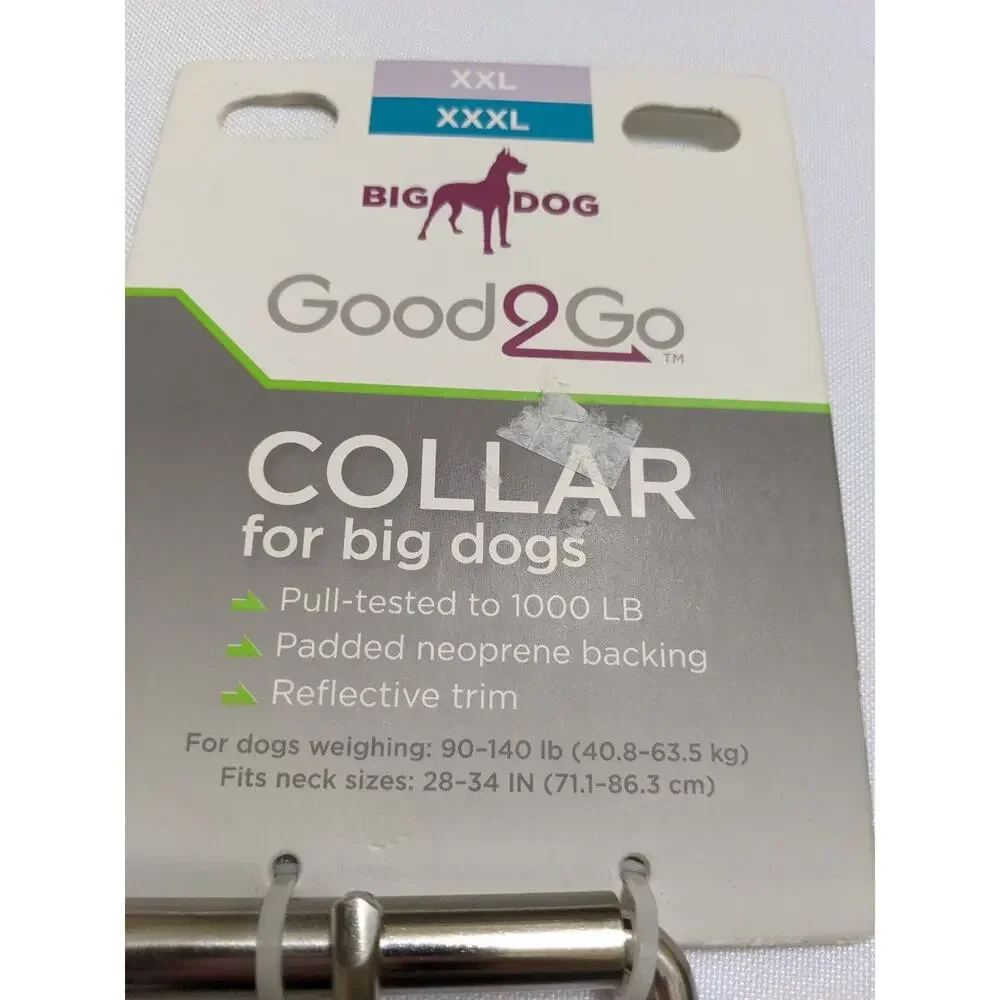 XXL XXXL new Petco Good2Go Dog Collar Big Dogs 90-140 Lbs reflective